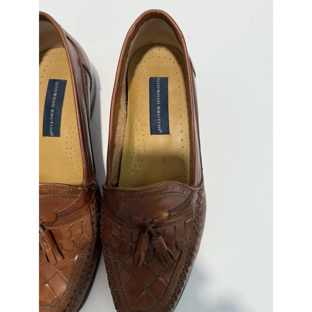 Giorgio Brutini Men's Dress Shoes Size 9 1/2 Brown‎ Tassel